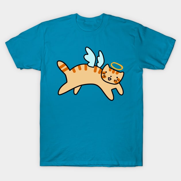 Orange Tabby Cat Angel T-Shirt by saradaboru